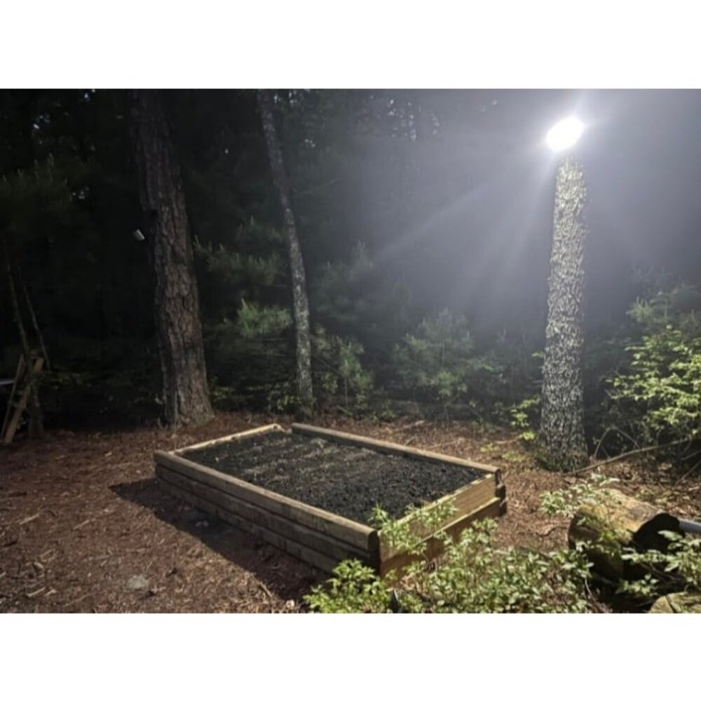 Solar Outdoor Lights, 3500LM LED Flood Lights with 16.4 Ft Cable, Remote